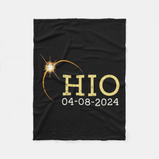 Ohio Solar Eclipse 2024 Totality April 8 Women Man Fleecefilt