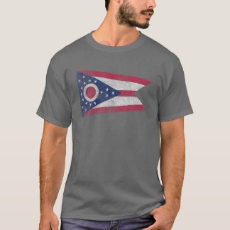 Ohio Souvenir Statlig flagga Travel Home Pride Roo T Shirt