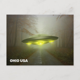 OHIO SPACESHIP UFO ART-vykort Vykort