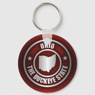 Ohio stålsätter (rött) nyckelring