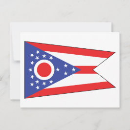 Ohio State Flag Buckeye State Unik vimpel Blå  Vykort
