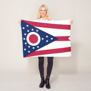 Ohio State Flag Fleecefilt