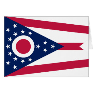 Ohio State Flag Hälsningskort
