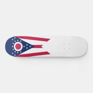 Ohio State Flag Mini Skateboard Bräda 18,5 Cm