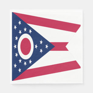 Ohio State Flag Pappersservett