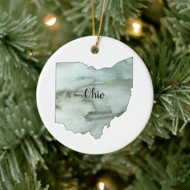 Ohio State Illustration Ornament (Träd)