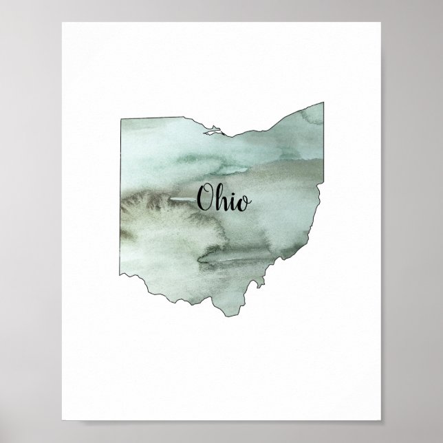 Ohio State Illustration Painting Poster (Framsidan)