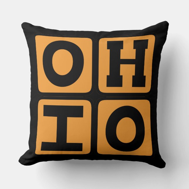 OHIO State Ohioan Buckeye USA Cincinnati Cleveland Kudde (Framsida)