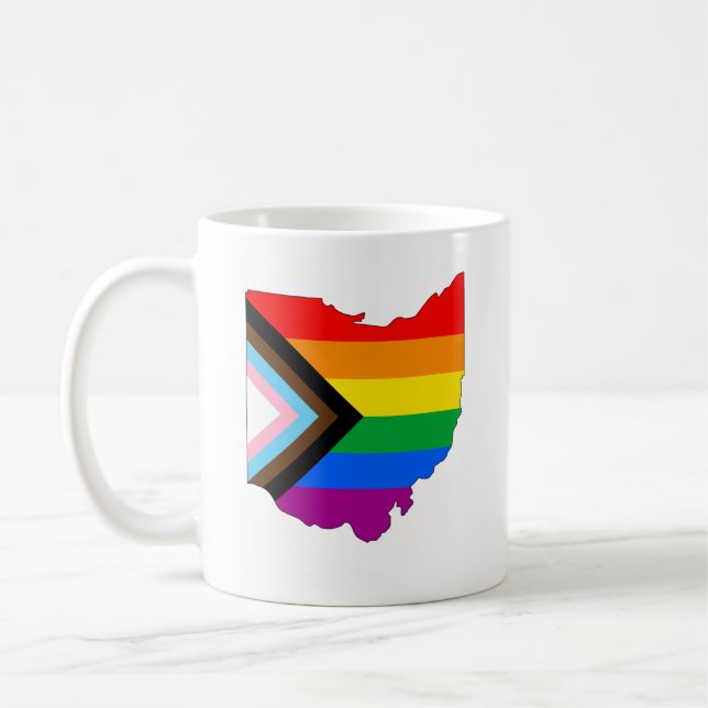 Ohio State Stolthet HBTQ Framsteg Stolthet Kaffemugg (Vänster)