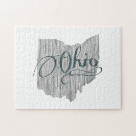 Ohio State Typography Jigszle Puzzle Pussel