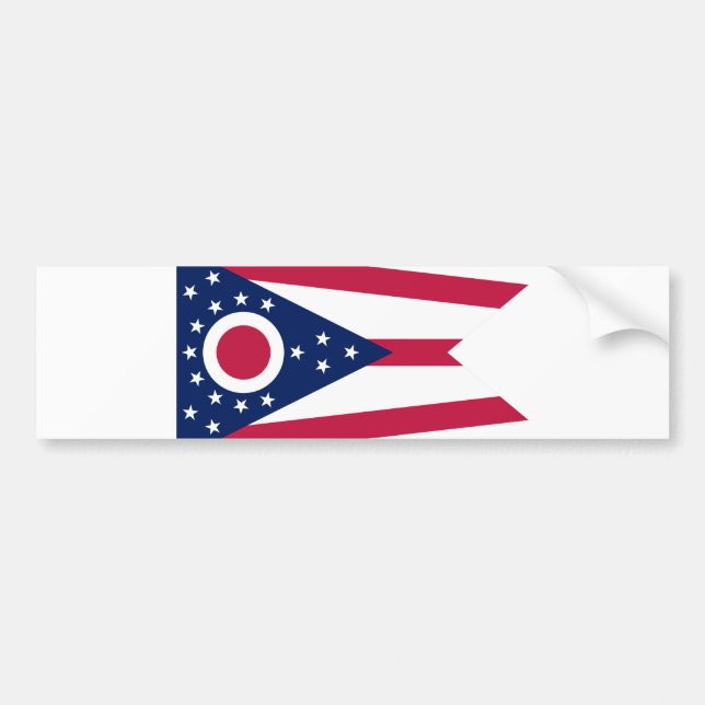 Ohio Statlig flagga Bildekal (Framsidan)