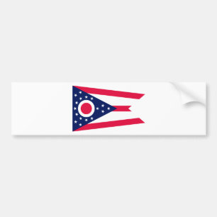 Ohio Statlig flagga Design Bildekal