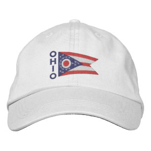 Ohio Statlig flagga Design Broderad Keps
