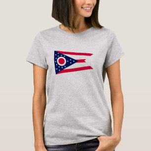 Ohio Statlig flagga Design T Shirt