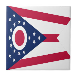 Ohio Statlig flagga Kakelplatta