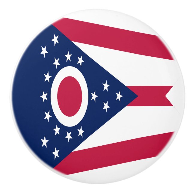 Ohio Statlig flagga Knopp (Framsidan)