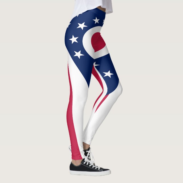 Ohio Statlig flagga Leggings (Höger)