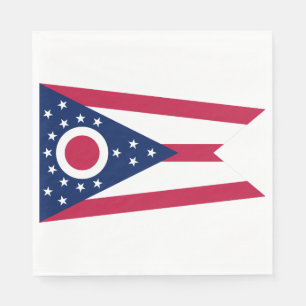 Ohio Statlig flagga Pappersservett