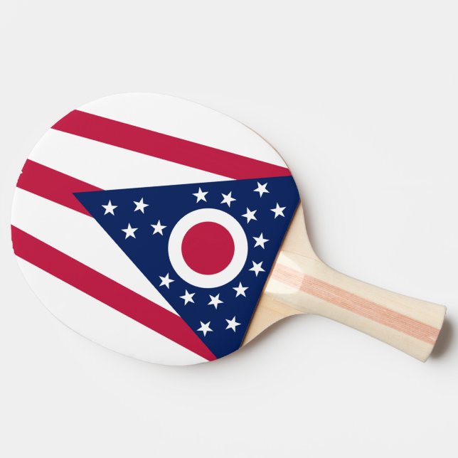 Ohio statlig flagga pingisracket (Sidan)