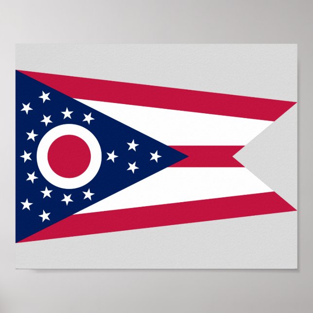 Ohio Statlig flagga Poster (Framsidan)