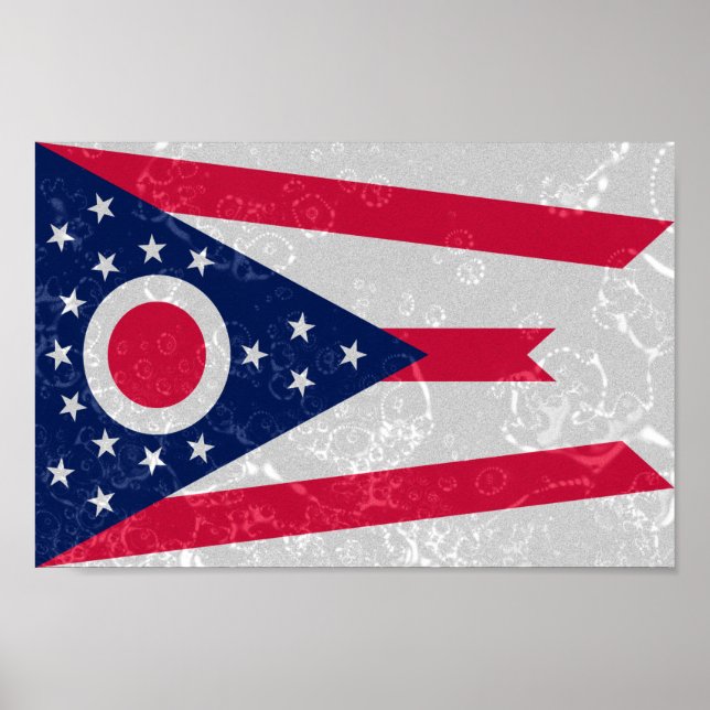 Ohio Statlig flagga Poster (Framsidan)
