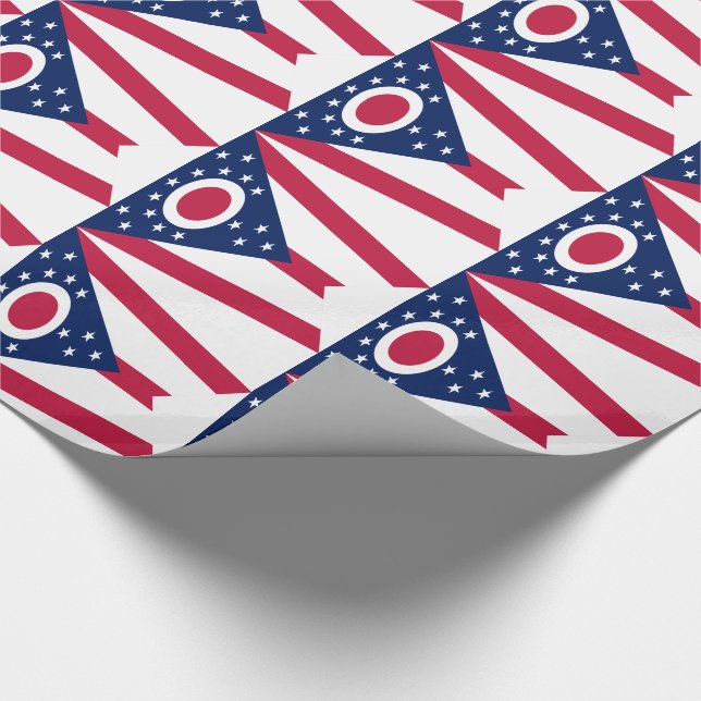 Ohio Statlig flagga Presentpapper (Hörn)