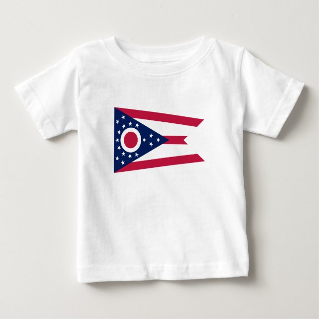 Ohio Statlig flagga T Shirt (Framsida)