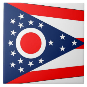 Ohio Statlig flagga Tile Kakelplatta