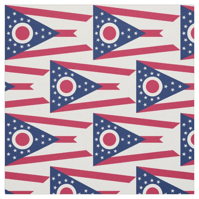 Ohio Statlig flagga Tyg (Provkarta)