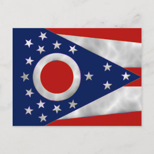 Ohio Statlig flagga Vykort