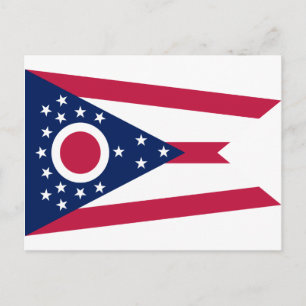 Ohio statlig flagga vykort