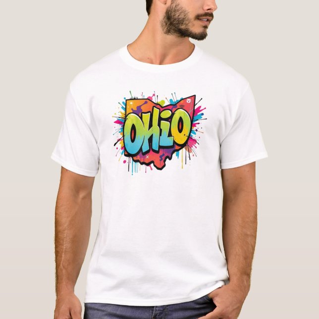 Ohio-statliga kläder för konfektion t shirt (Framsida)