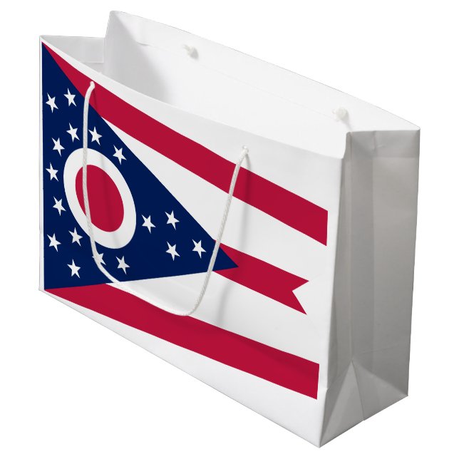 Ohio statsflagga (Framsidan Vinklad)