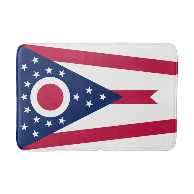 Ohio statsflagga badrumsmatta (Framsidan)