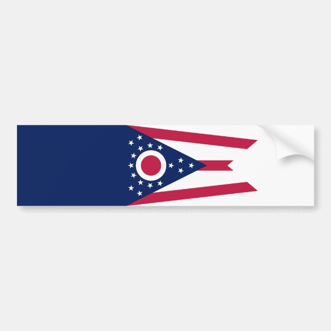 Ohio statsflagga bildekal (Framsidan)