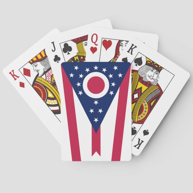 Ohio statsflagga casinokort (Baksidan)