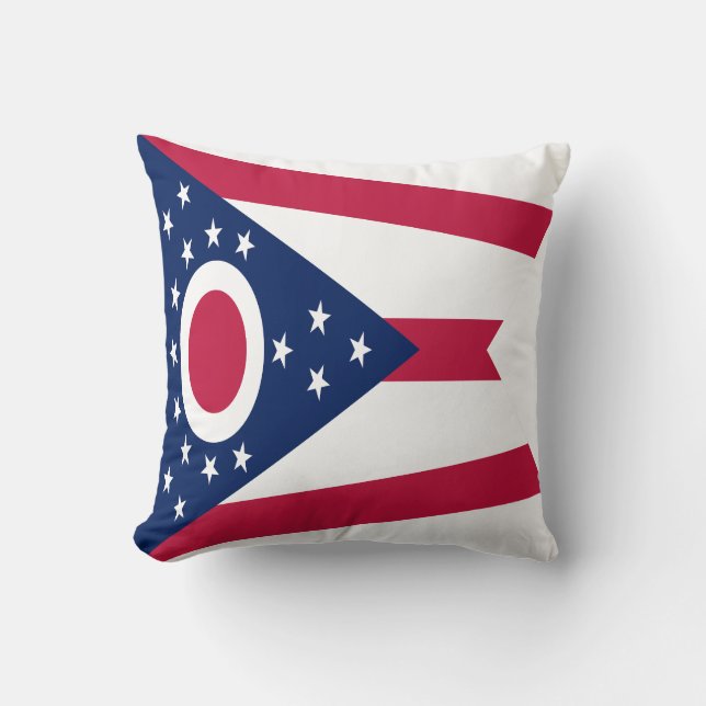 Ohio statsflagga kudde (Framsida)