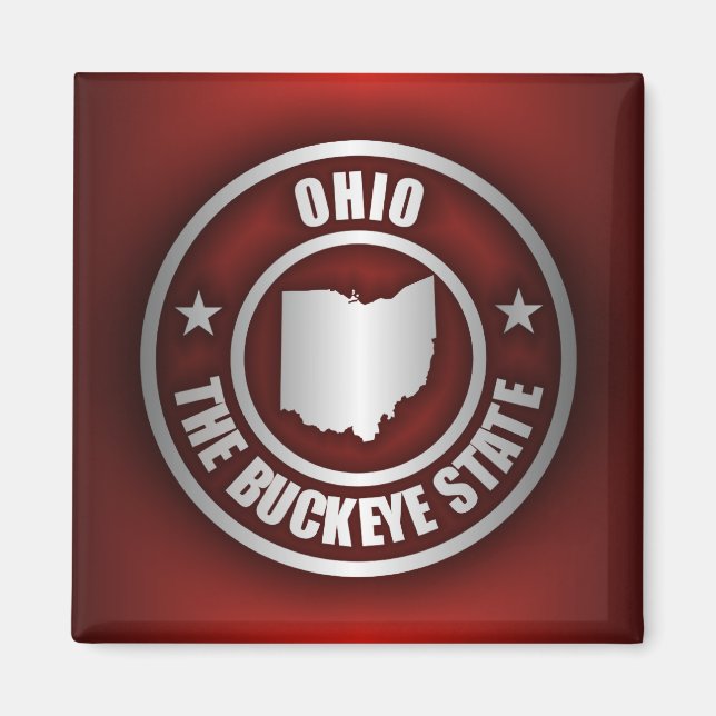 Ohio Steel (Red) Magnet (Framsidan)