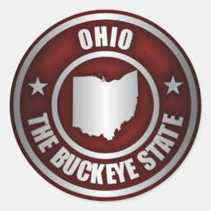 Ohio Steel (Red) Runt Klistermärke