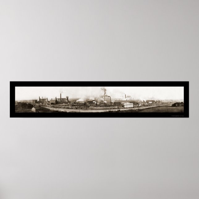 Ohio Steel Works Photo 1910 Poster (Framsidan)