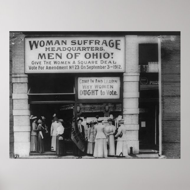 Ohio Suffrage Headquarters in Cleveland Poster (Framsidan)