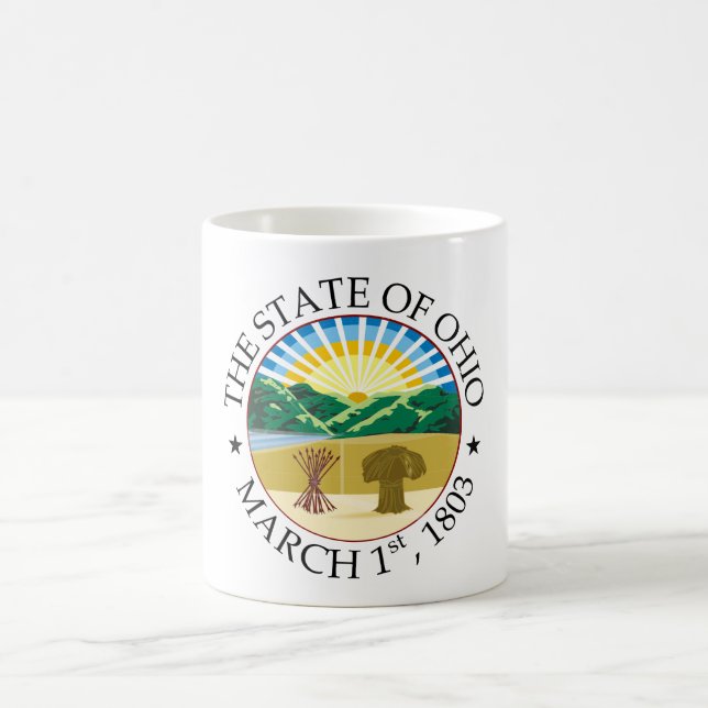 Ohio-tecken Kaffemugg (Center)