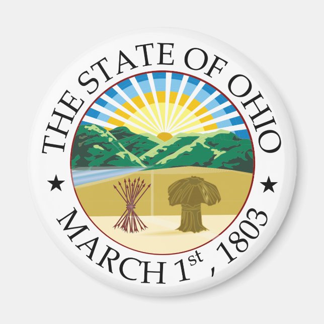 Ohio-tecken Magnet (Framsidan)