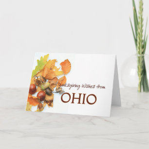 Ohio Thanksgiving Card Helgkort