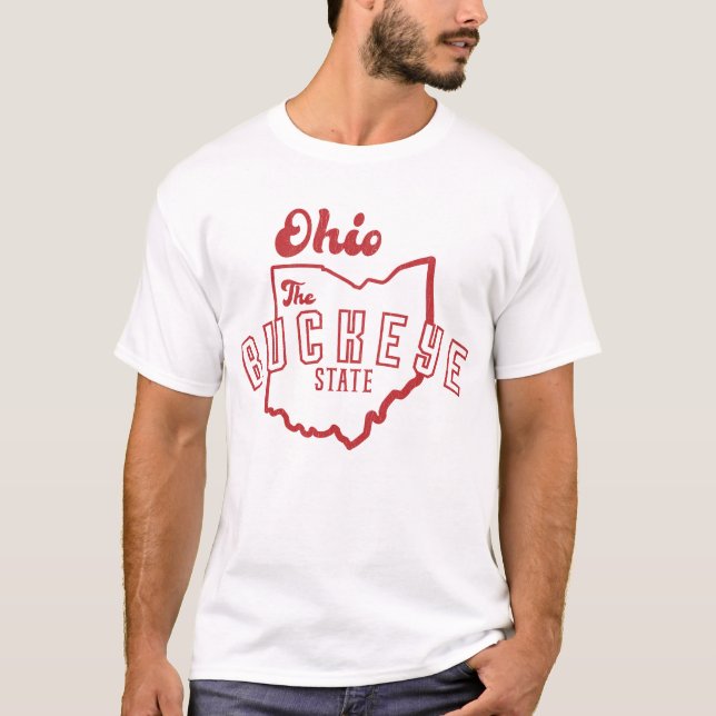 Ohio-tillståndet i Buckeye T Shirt (Framsida)