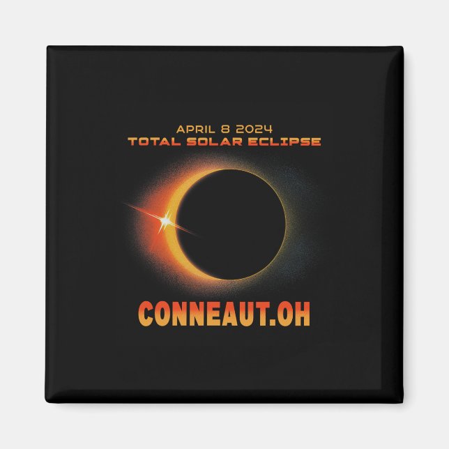 Ohio Total Solar Eclipse 2024 Magnet (Framsidan)