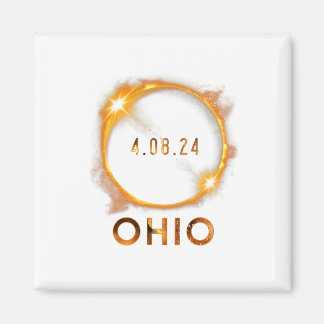 Ohio Total Solar Eclipse April 8 2024 Ohio Solar E Magnet (Framsidan)