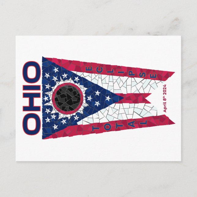 Ohio totalt Eclipse-vykort Vykort (Framsida)