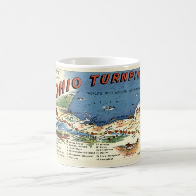 Ohio Turnpike-mugg Kaffemugg (Center)