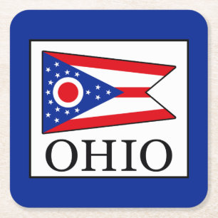 Ohio Underlägg Papper Kvadrat